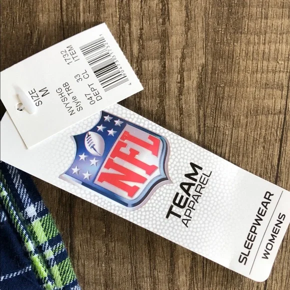 Seattle Seahawks Women Plaid PJ Pants M NEW - Picture 5 of 7